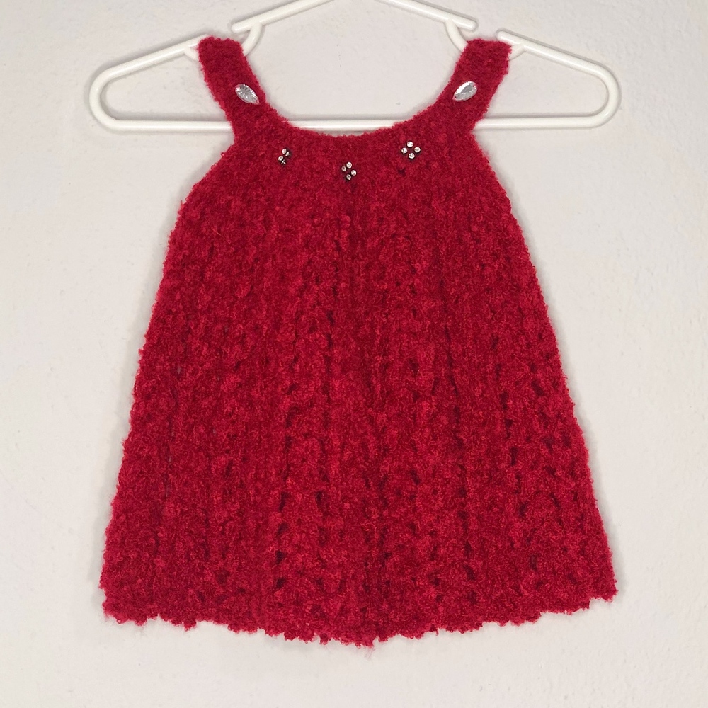 fuzzy crochet dress